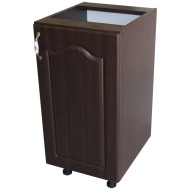 Corp inferior cu 1 usa dreapta Zebra, Wenge/ MDF Wenge Mustata, fara blat, 40 x 82 x 50 cm Corp inferior cu 1 usa dreapta Zebra, Wenge/ MDF Wenge Mustata, fara blat, 40 x 82 x 50 cm